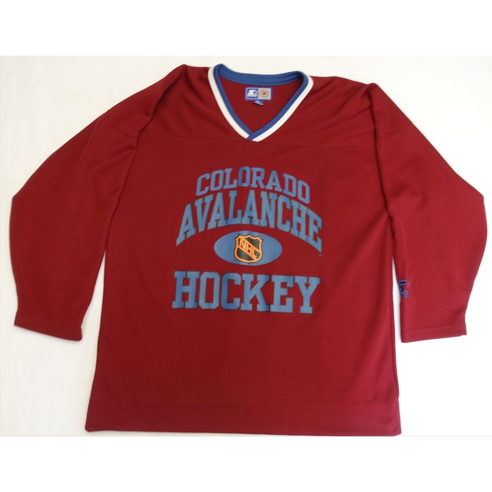 Vintage Colorado Avalanche Jersey Mens XL Red NHL Hockey Starter 90s